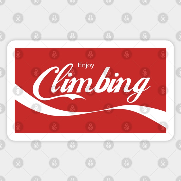 Enjoy Climbing Sticker by esskay1000